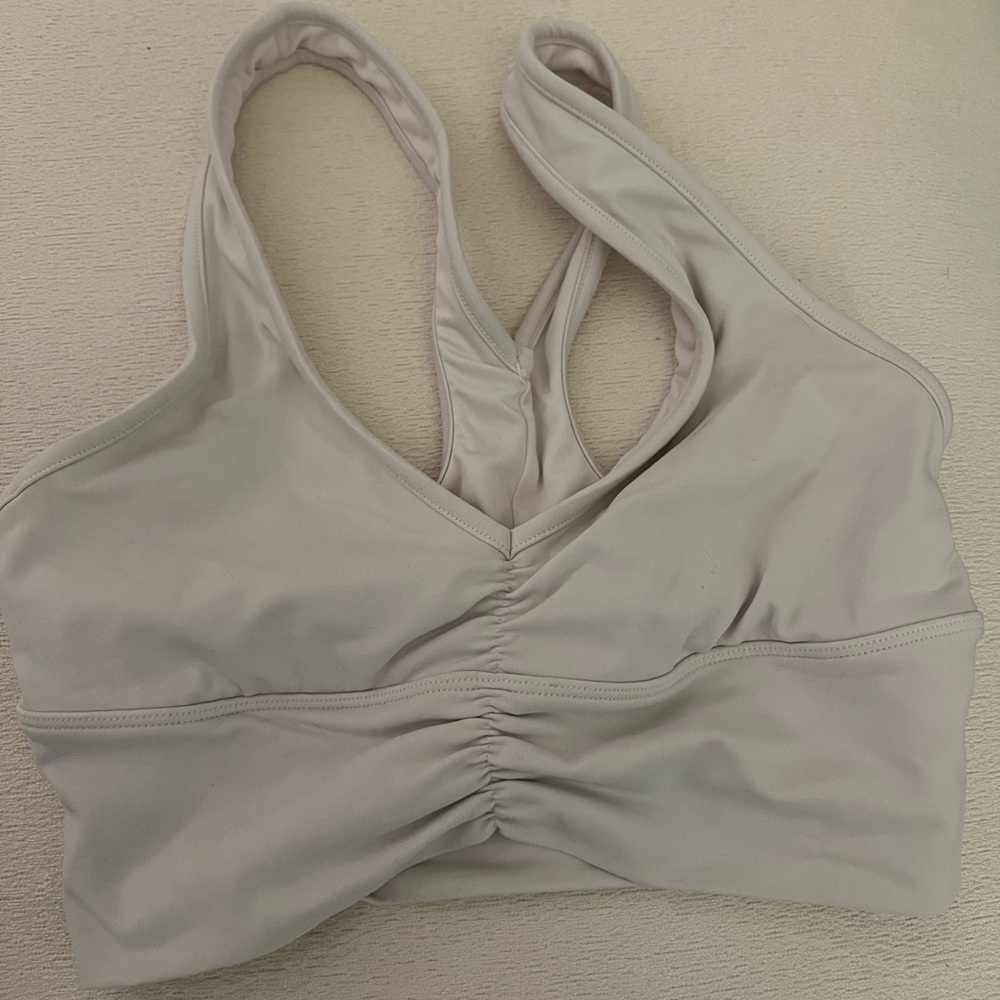 Alo white Wild Thing bra